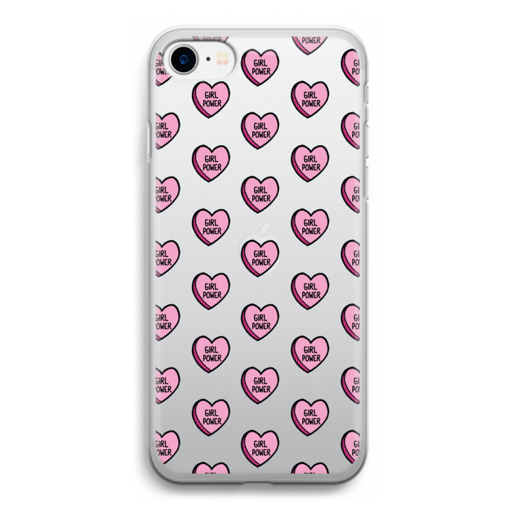 GIRL POWER: iPhone SE 2020 Transparant Hoesje