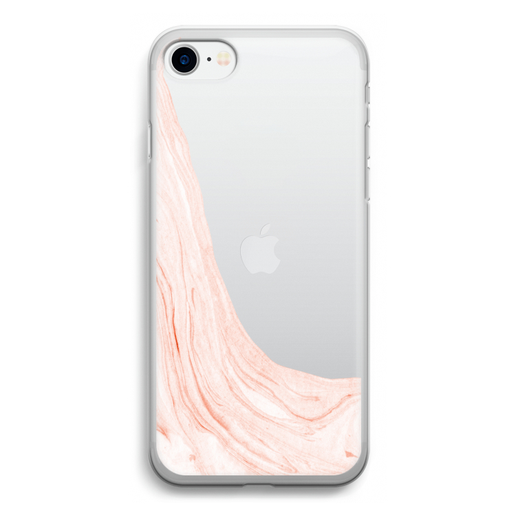 Peach bath: iPhone SE 2020 Transparant Hoesje