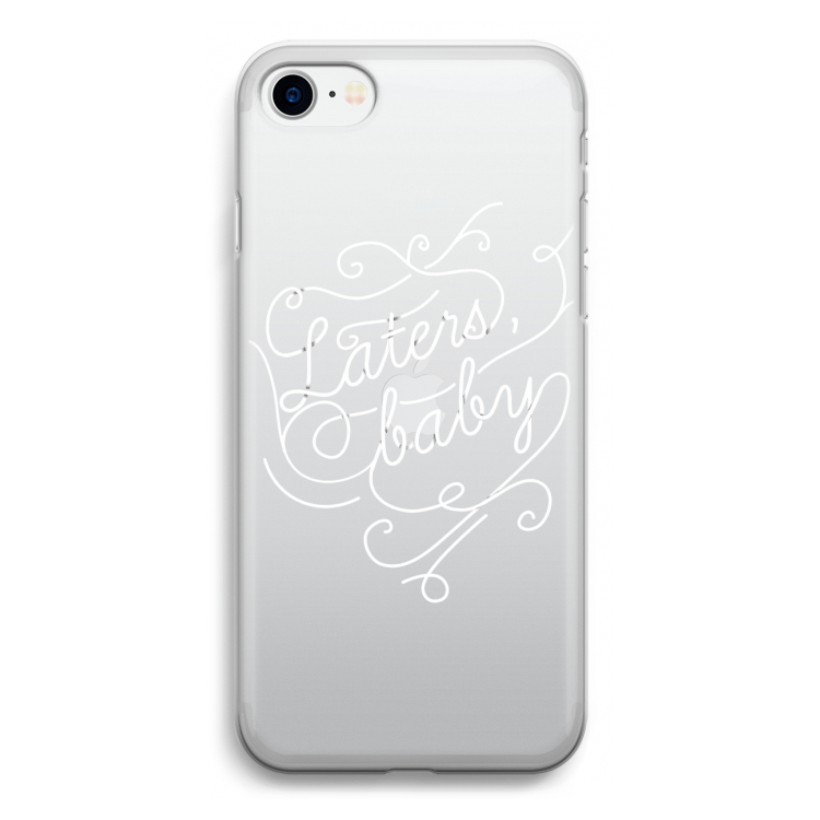 Laters, baby: iPhone SE 2020 Transparant Hoesje