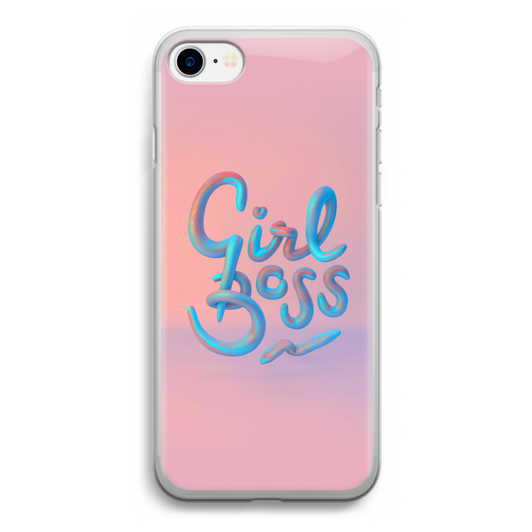 Girl boss: iPhone SE 2020 Transparant Hoesje