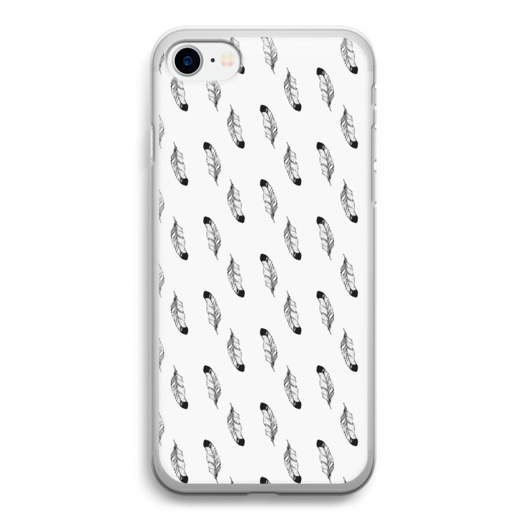 Pluimen: iPhone SE 2020 Transparant Hoesje