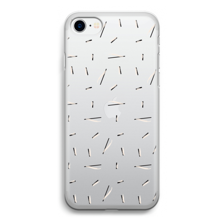 Hipster stripes: iPhone SE 2020 Transparant Hoesje