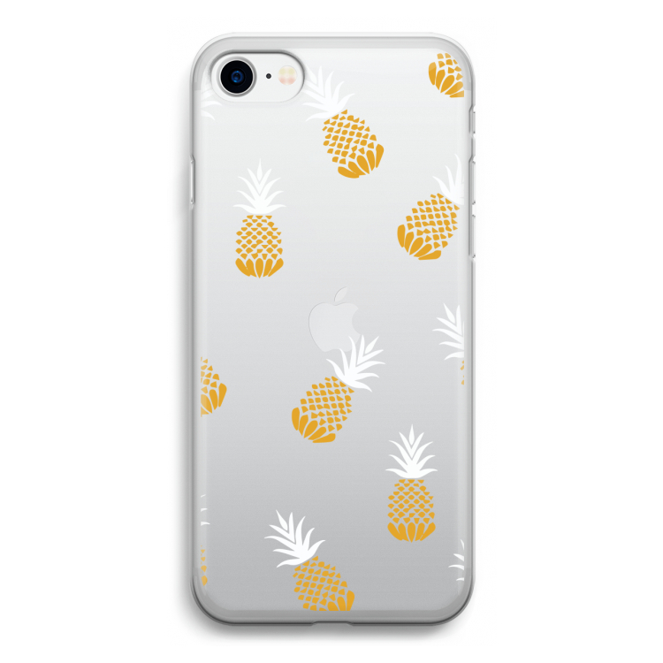 Ananasjes: iPhone SE 2020 Transparant Hoesje