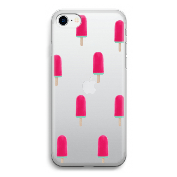 Waterijsje: iPhone SE 2020 Transparant Hoesje