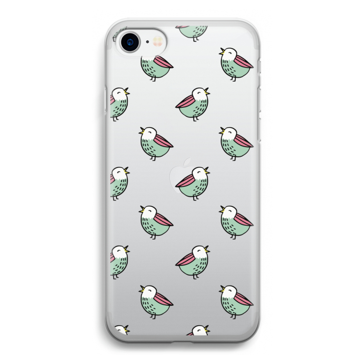 Vogeltjes: iPhone SE 2020 Transparant Hoesje