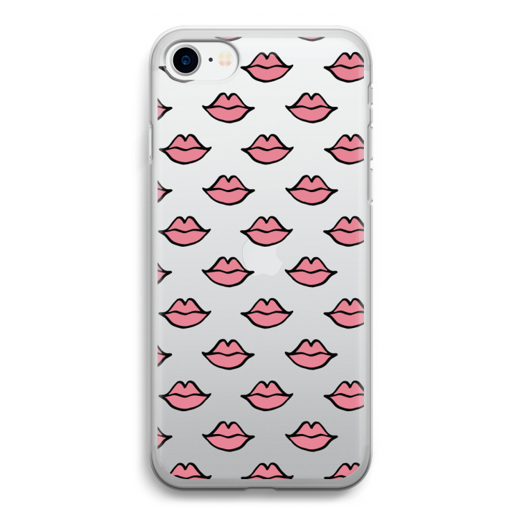 Lipjes: iPhone SE 2020 Transparant Hoesje