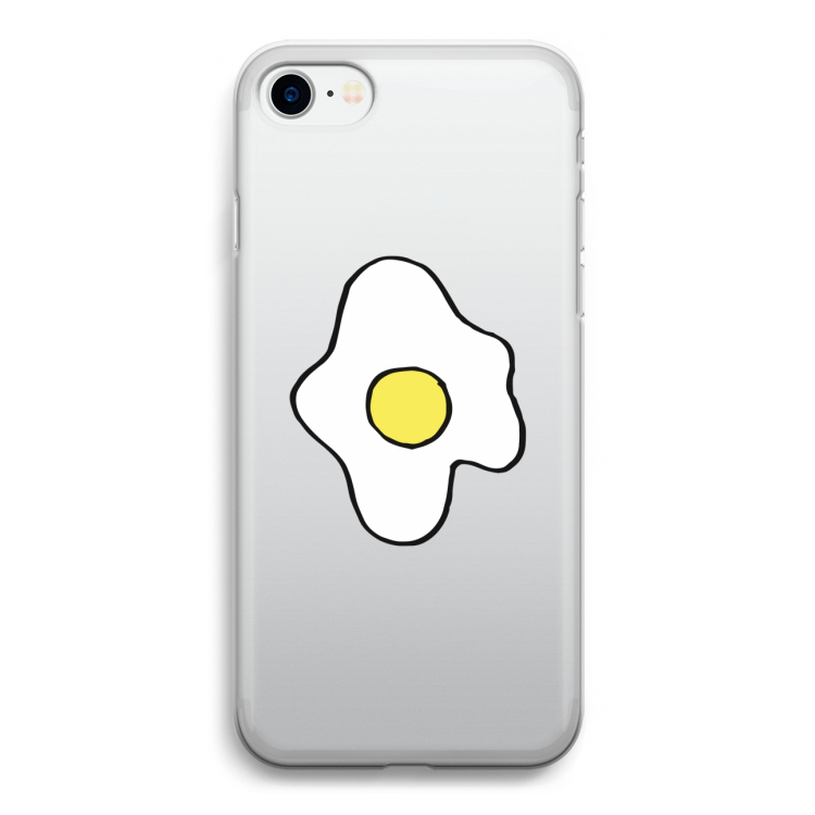 Spiegelei: iPhone SE 2020 Transparant Hoesje