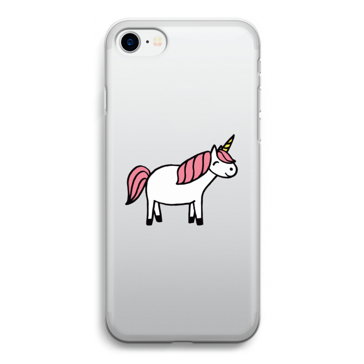 Eenhoorn: iPhone SE 2020 Transparant Hoesje