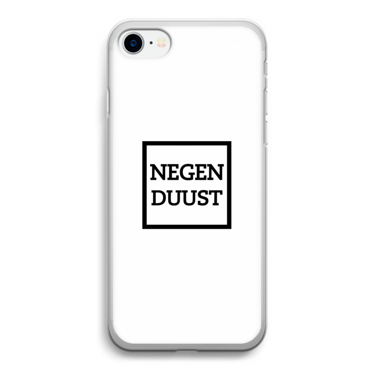 Negenduust vierkant: iPhone SE 2020 Transparant Hoesje