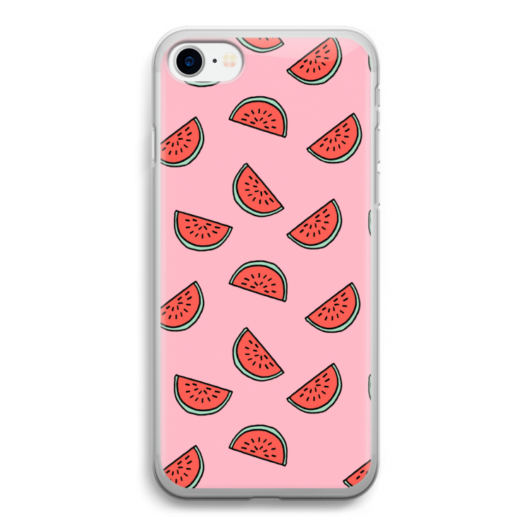 Watermeloen: iPhone SE 2020 Transparant Hoesje