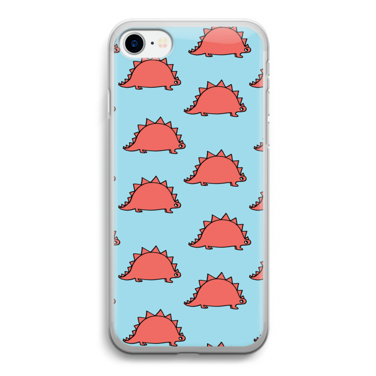 Dinosawrr: iPhone SE 2020 Transparant Hoesje