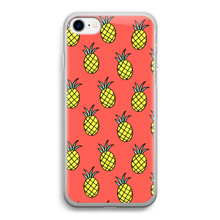 Ananas: iPhone SE 2020 Transparant Hoesje
