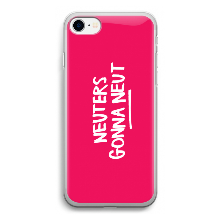 Neuters (roze): iPhone SE 2020 Transparant Hoesje