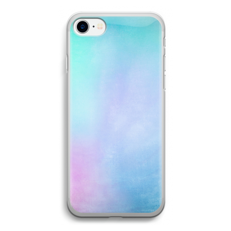 mist pastel: iPhone SE 2020 Transparant Hoesje