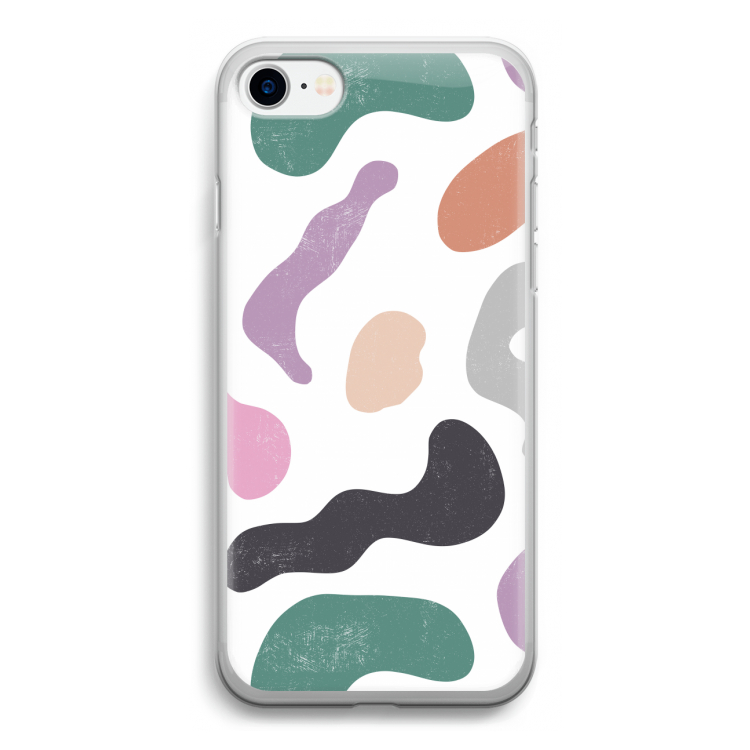 Memphis Shapes: iPhone SE 2020 Transparant Hoesje