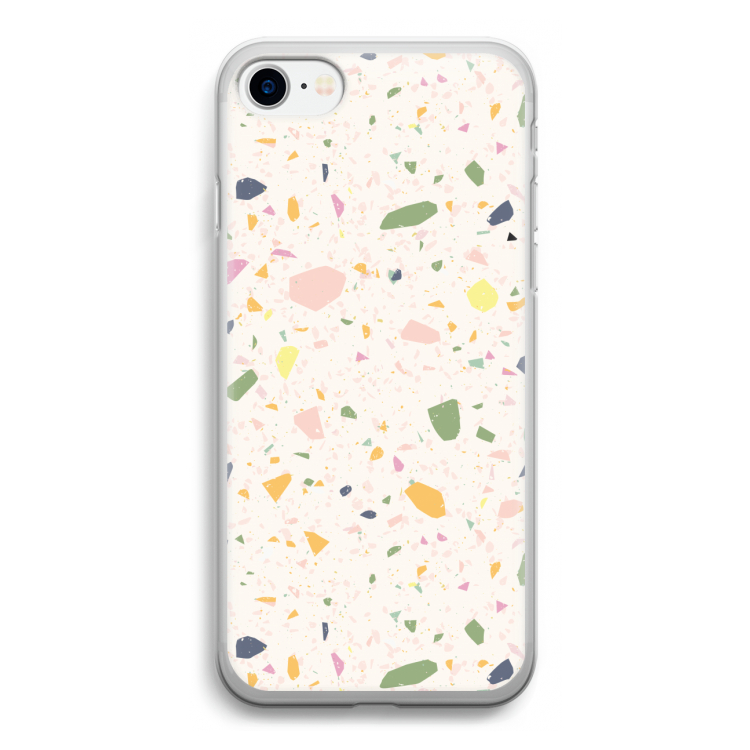 Terrazzo N°21: iPhone SE 2020 Transparant Hoesje