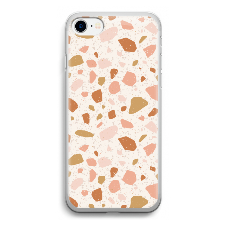 Terrazzo N°18: iPhone SE 2020 Transparant Hoesje