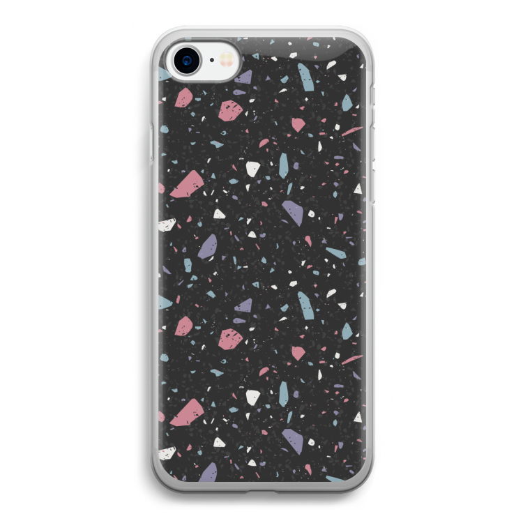 Terrazzo N°16: iPhone SE 2020 Transparant Hoesje