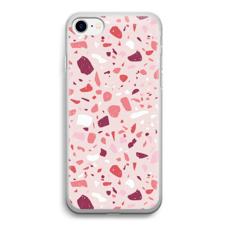 Terrazzo N°15: iPhone SE 2020 Transparant Hoesje