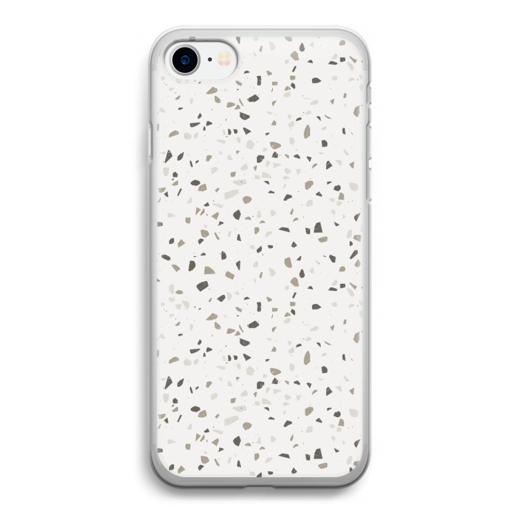 Terrazzo N°14: iPhone SE 2020 Transparant Hoesje