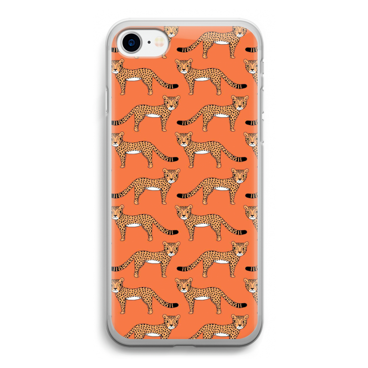 Cheetah: iPhone SE 2020 Transparant Hoesje