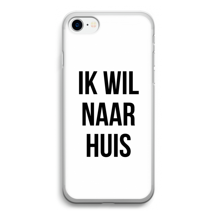 Ik wil naar huis: iPhone SE 2020 Transparant Hoesje