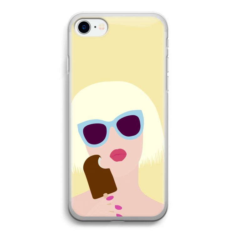 Ice cream: iPhone SE 2020 Transparant Hoesje