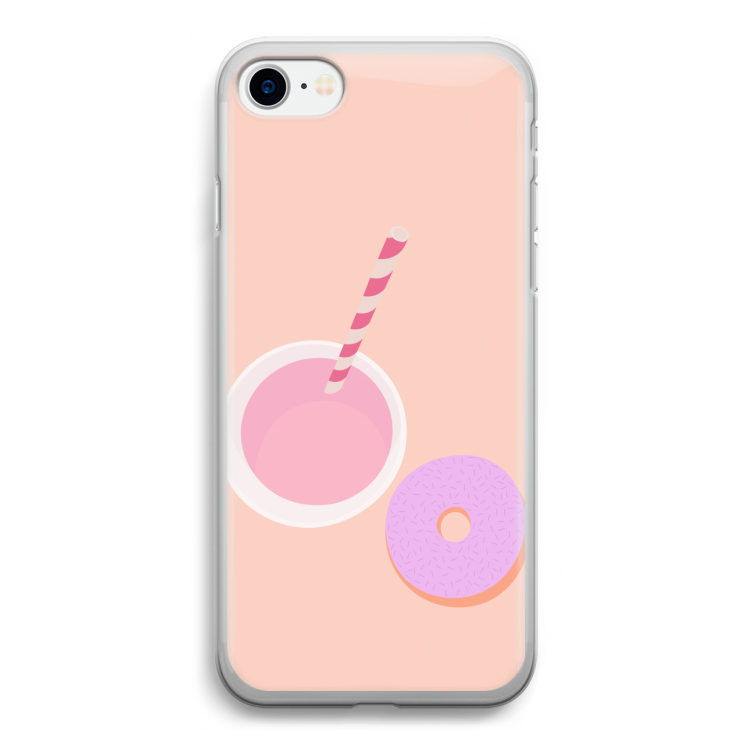 Donut: iPhone SE 2020 Transparant Hoesje