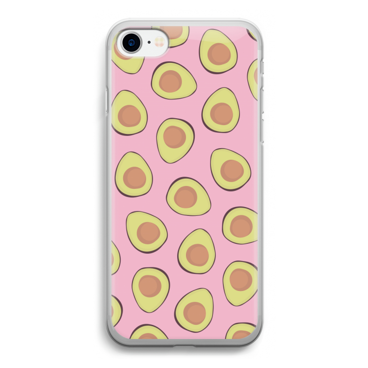 Dancing avocados: iPhone SE 2020 Transparant Hoesje