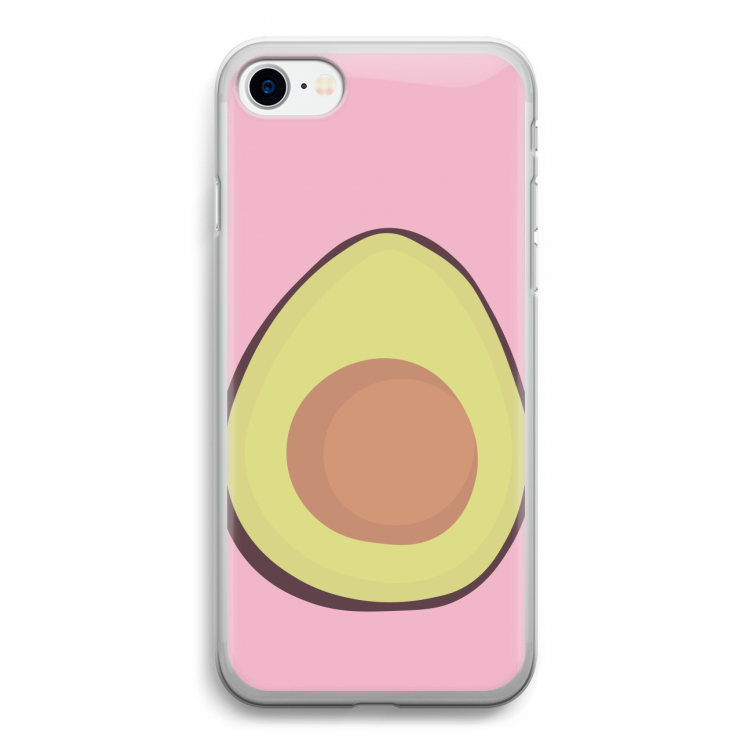 Avocado: iPhone SE 2020 Transparant Hoesje