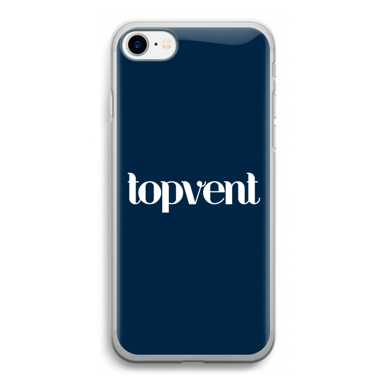 Topvent Navy: iPhone SE 2020 Transparant Hoesje