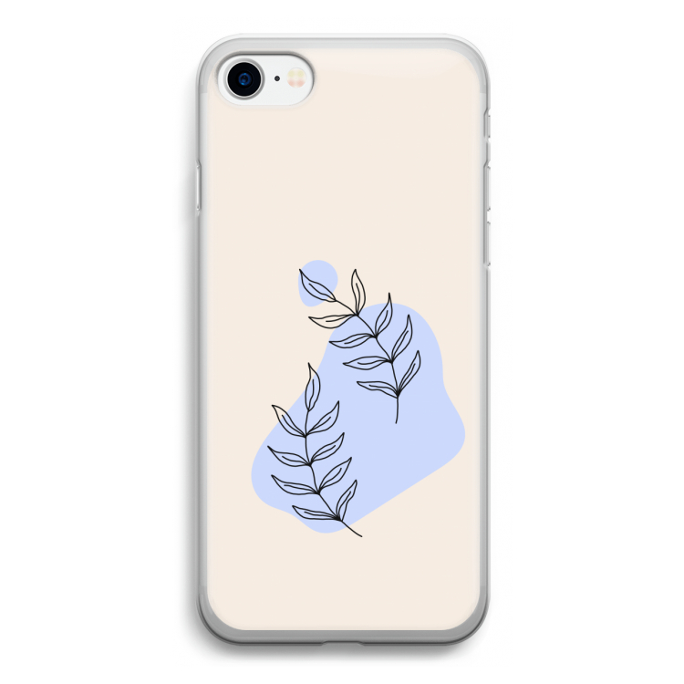 Leaf me if you can: iPhone SE 2020 Transparant Hoesje