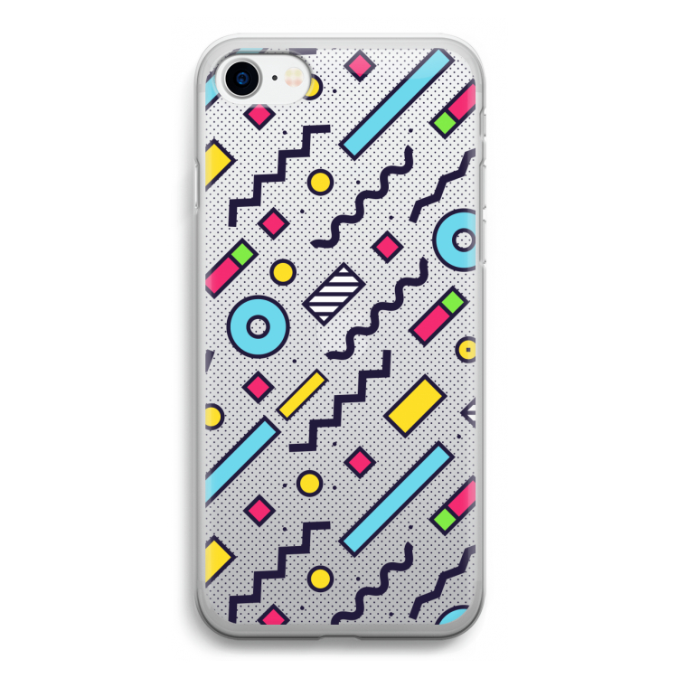 8-bit N°8: iPhone SE 2020 Transparant Hoesje