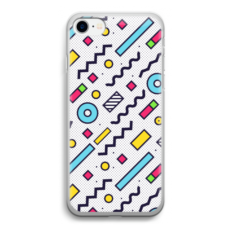 8-bit N°8: iPhone SE 2020 Transparant Hoesje