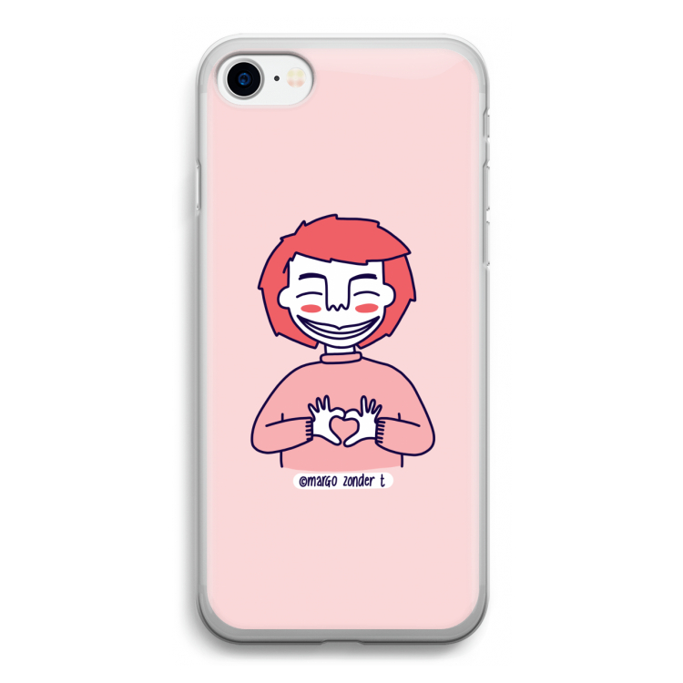 Hartje: iPhone SE 2020 Transparant Hoesje