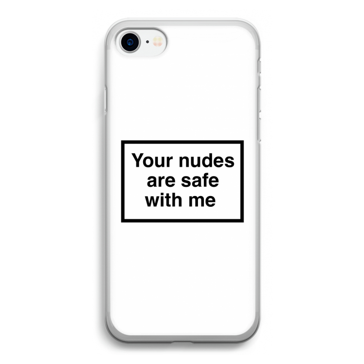 Safe with me: iPhone SE 2020 Transparant Hoesje