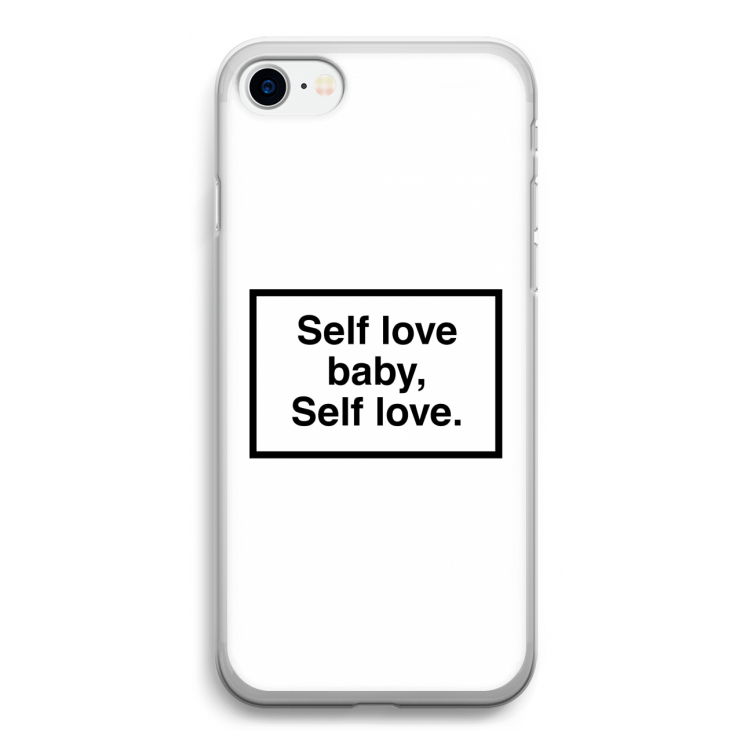 Self love: iPhone SE 2020 Transparant Hoesje