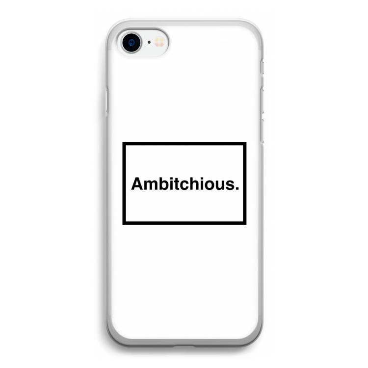 Ambitchious: iPhone SE 2020 Transparant Hoesje