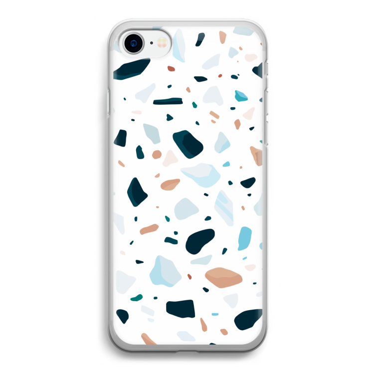 Terrazzo N°13: iPhone SE 2020 Transparant Hoesje