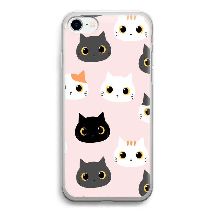 Katten: iPhone SE 2020 Transparant Hoesje