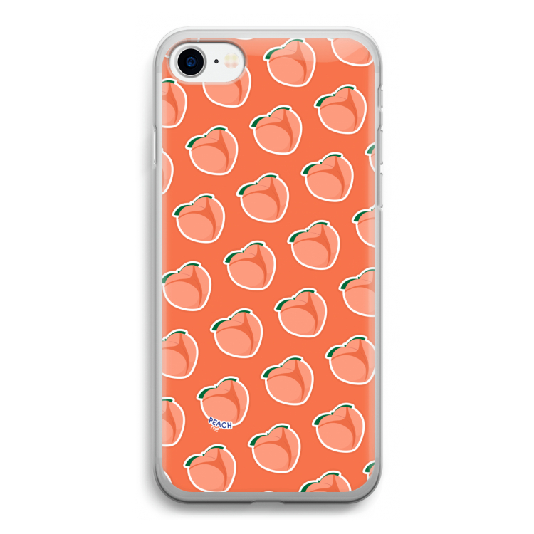 Just peachy: iPhone SE 2020 Transparant Hoesje