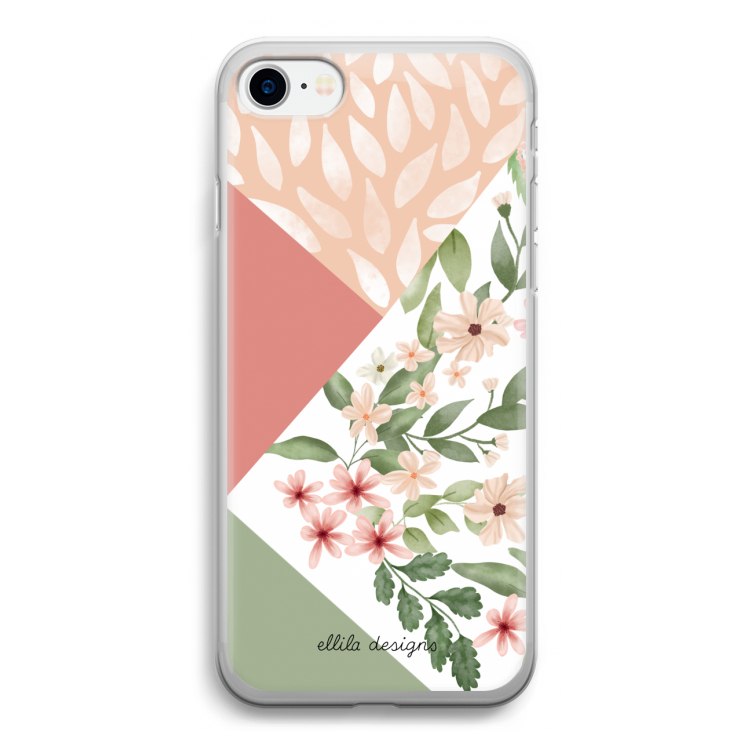 Sweet heaven geometrics: iPhone SE 2020 Transparant Hoesje