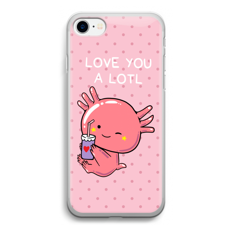 Love You A Lotl: iPhone SE 2020 Transparant Hoesje