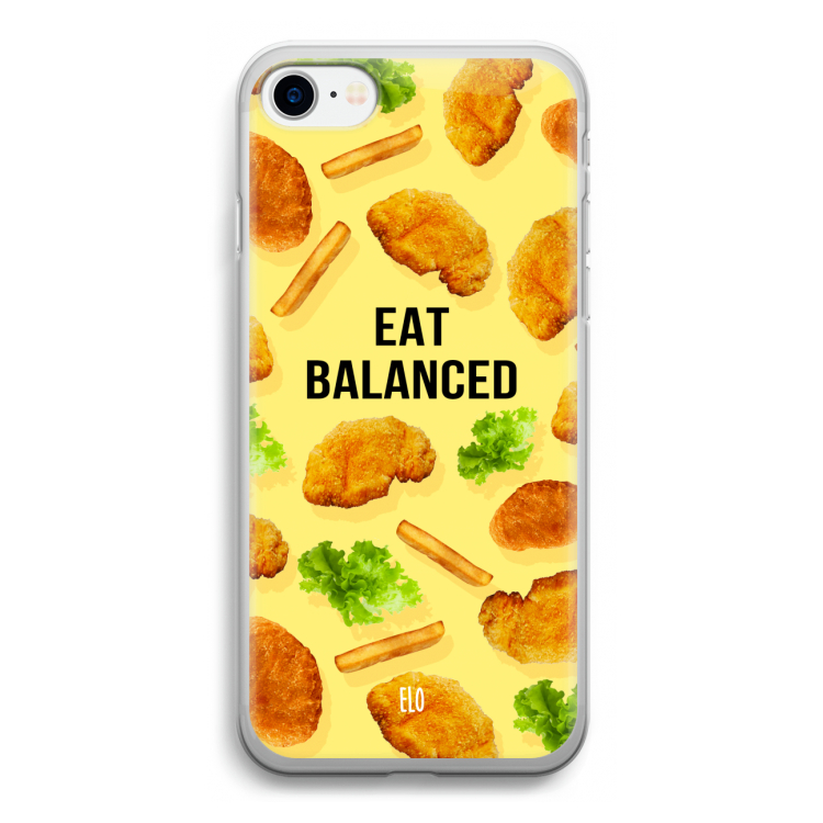 Eat Balanced: iPhone SE 2020 Transparant Hoesje