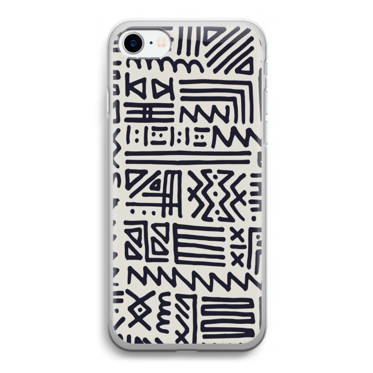Marrakech print: iPhone SE 2020 Transparant Hoesje