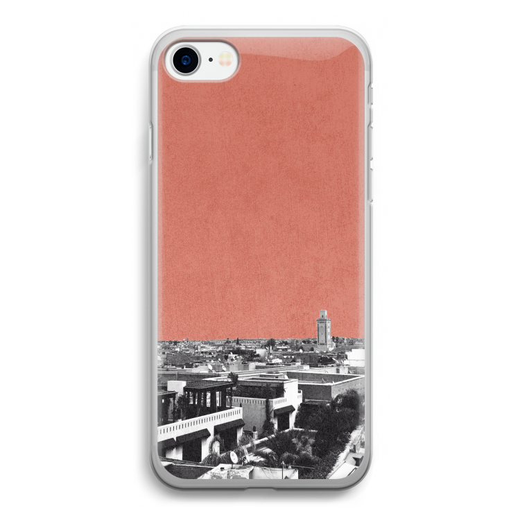 Marrakech Skyline : iPhone SE 2020 Transparant Hoesje