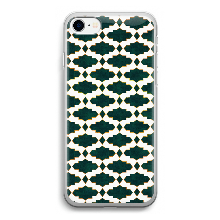 Moroccan tiles: iPhone SE 2020 Transparant Hoesje
