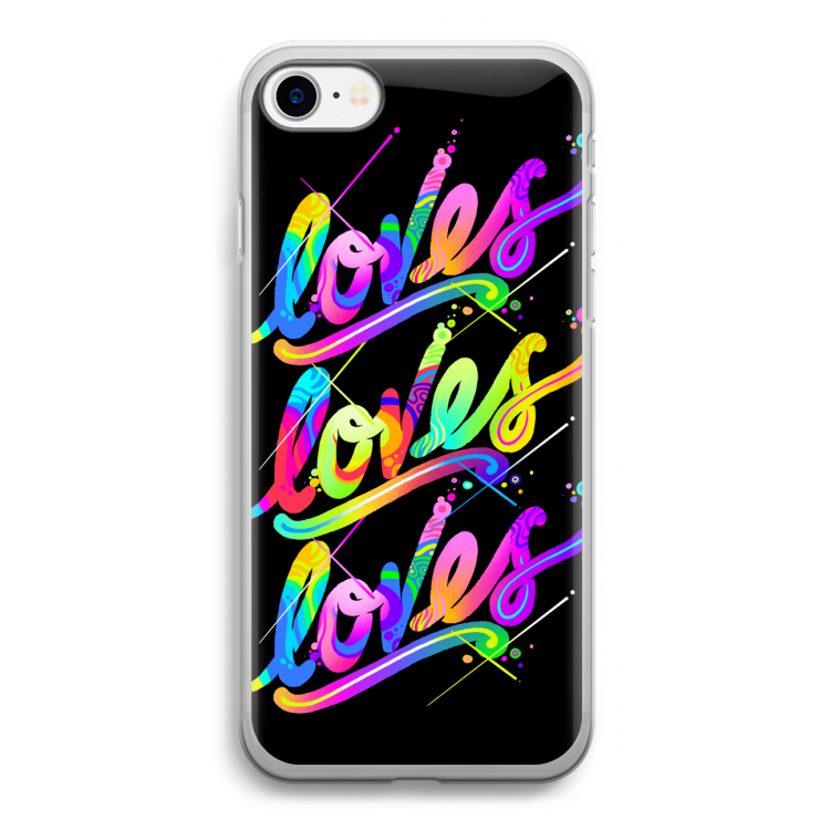 Loves: iPhone SE 2020 Transparant Hoesje