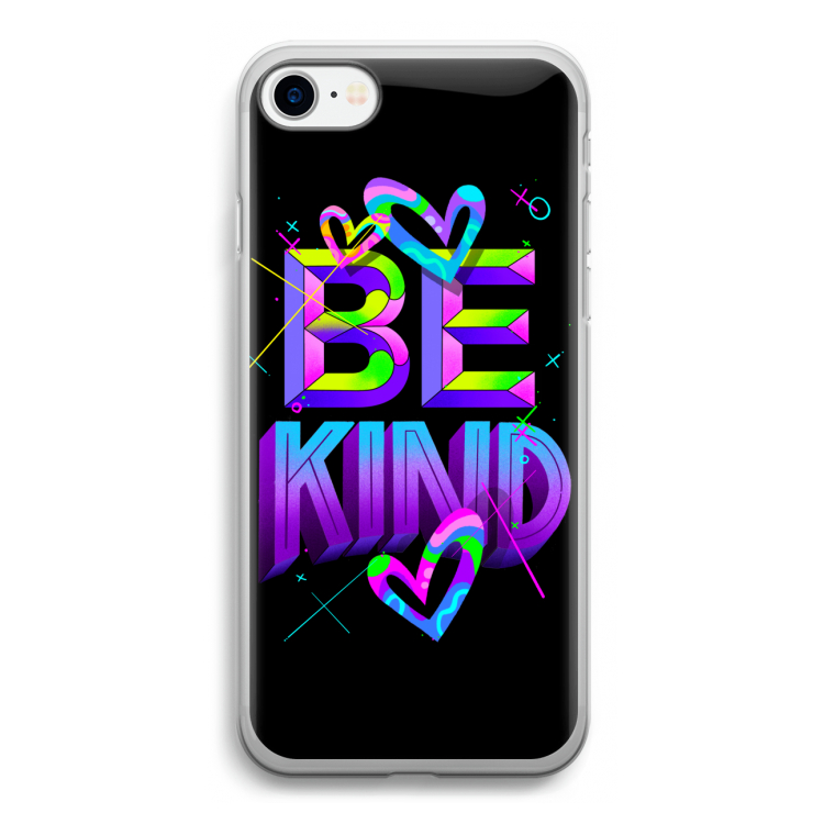 Be Kind: iPhone SE 2020 Transparant Hoesje