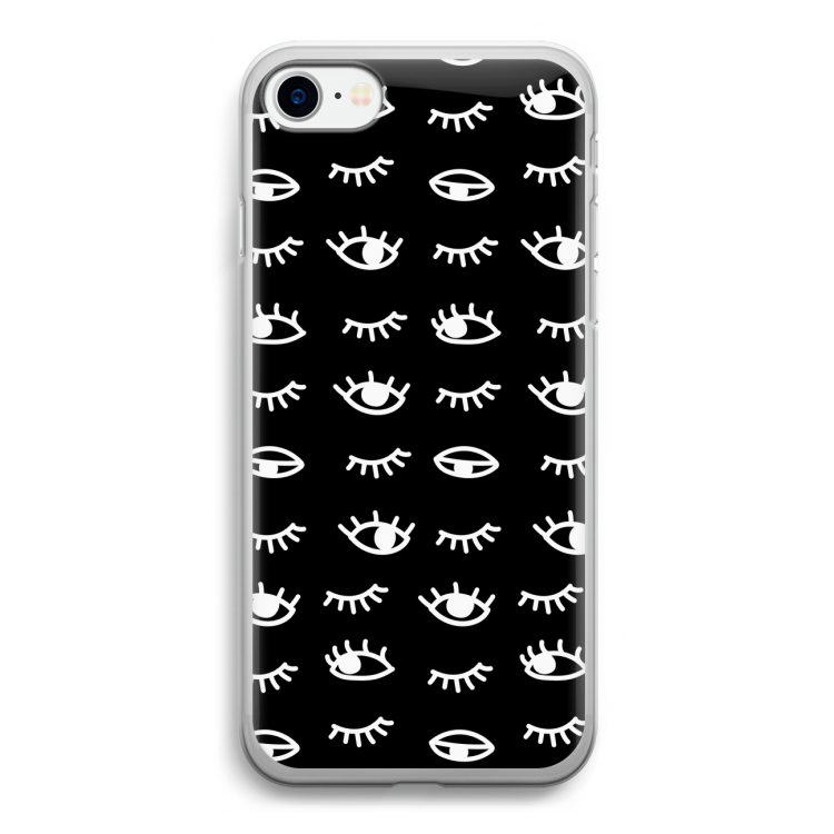 Eye pattern #3: iPhone SE 2020 Transparant Hoesje